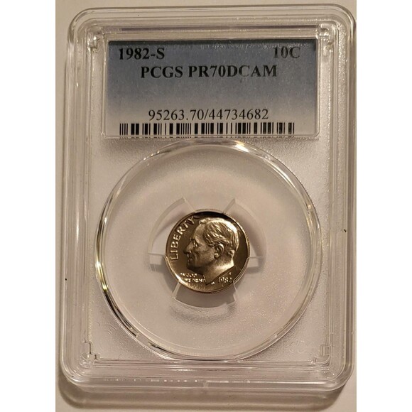1982 S Roosevelt Dime Proof PR70 DCAM PCGS - Picture 1 of 2